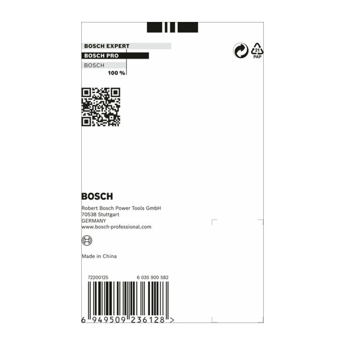 Bosch PRO Tough Box Small für Zubehör, 43 x 87 x 210 mm