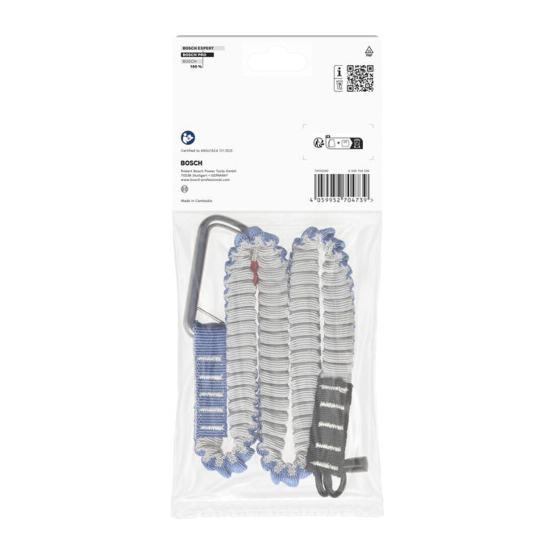 Bosch PRO Tracolla leggera, 6 kg, 1 moschettone e 1 asola tonda