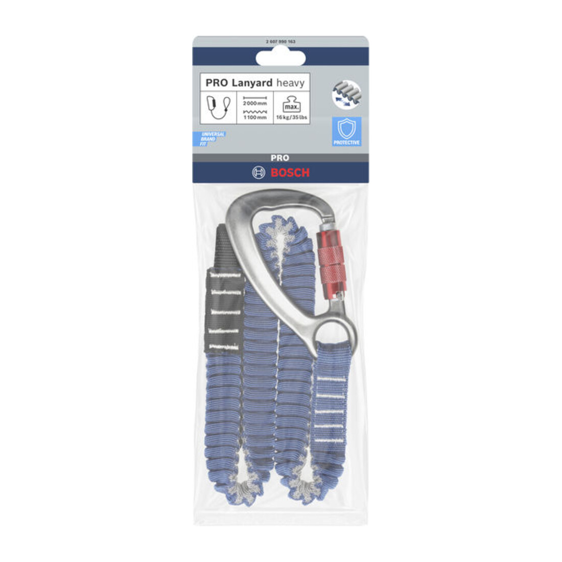 Bosch PRO Tracolla robusta, 16 kg, 1 moschettone e 1 asola piatta
