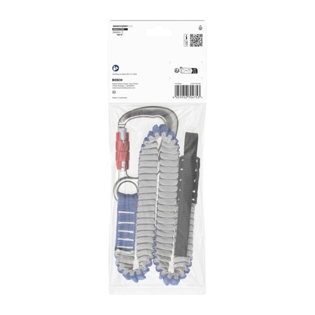 Bosch PRO Tracolla robusta, 16 kg, 1 moschettone e 1 asola piatta