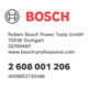 Bosch PRO Tuyau pour pompe à graisse, 600 mm