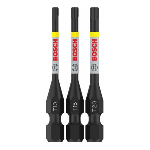 Bosch PRO TX Impact Bit Set, T10, T15, T20, 55 mm, 3-tlg.