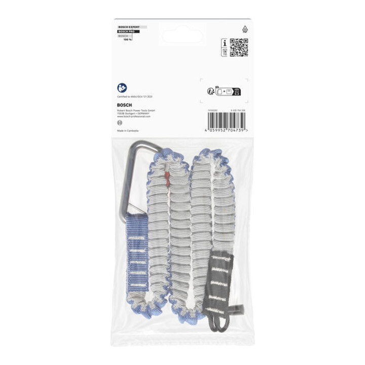 Bosch PRO Umhängeband, leicht, 6 kg, 1 Karabiner und 1 runde Kordelschlaufe