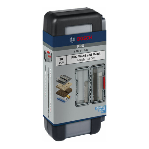 Bosch PRO Wood and Metal Rough Cut Stichsägeblatt Set, 100 mm, 30-tlg.