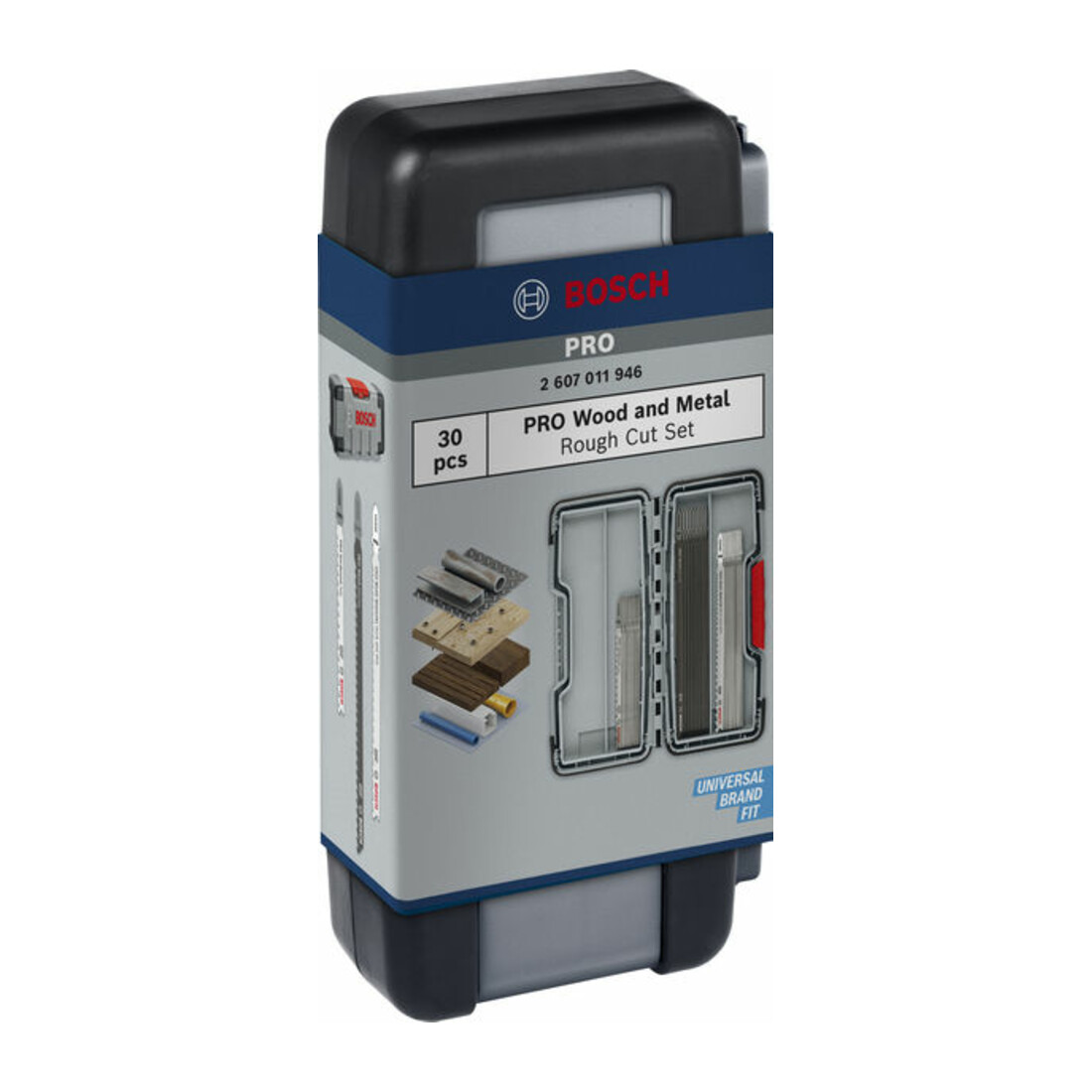 Bosch PRO Wood and Metal Rough Cut Stichsägeblatt Set, 100 mm, 30-tlg.