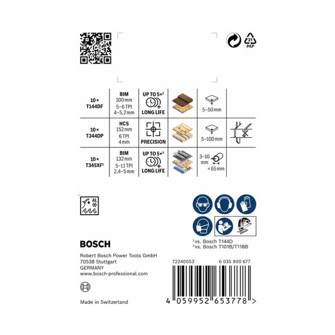 Bosch PRO Wood and Metal Rough Cut Stichsägeblatt Set, 100 mm, 30-tlg.