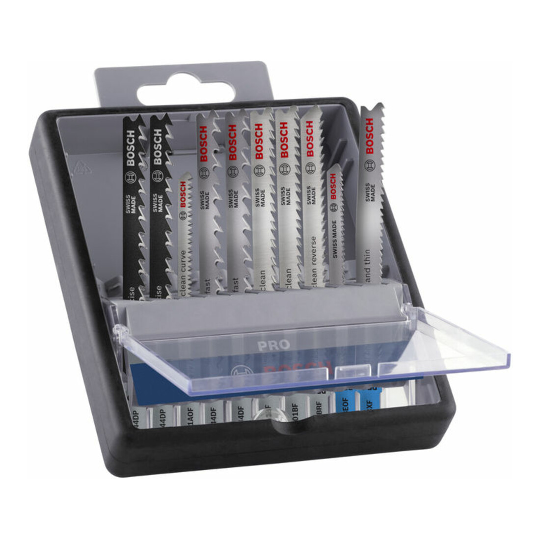 Bosch PRO Wood and Metal Stichsägeblatt Set, T 144 DP, T 123 XF, 100 mm, 10-tlg.