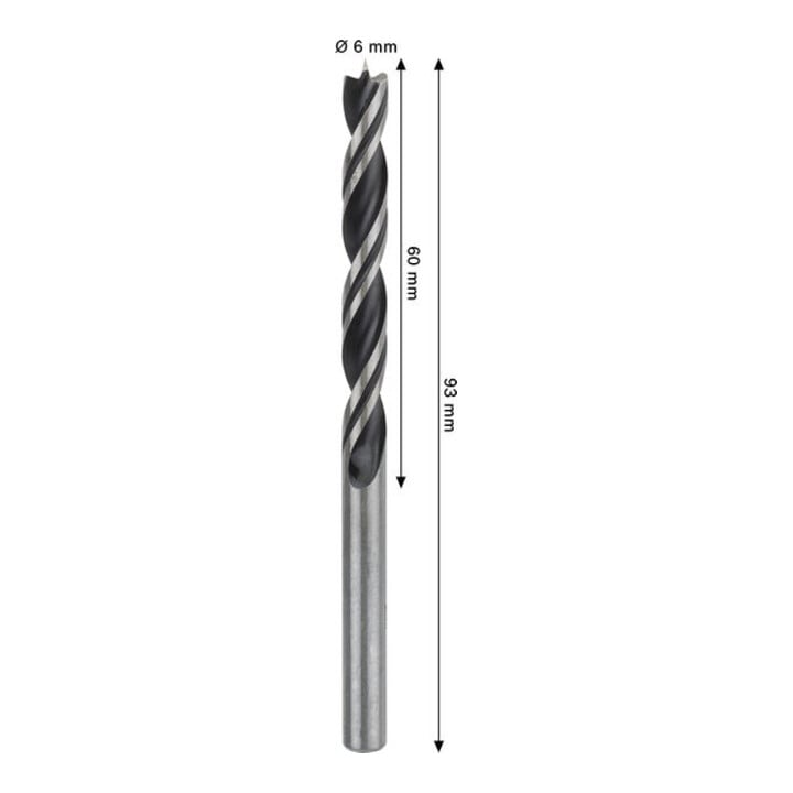 Bosch PRO Wood Holzspiralbohrer, 6x60x93 mm
