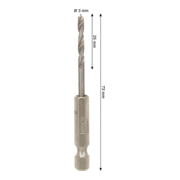 Bosch PRO Wood HSS-Holzspiralbohrer, 3x25x73 mm-4