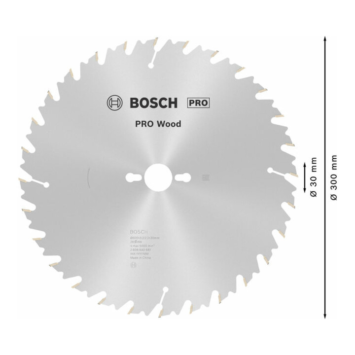 Bosch PRO Wood Kreissägeblatt 300 x 30 x 3,2 mm 28