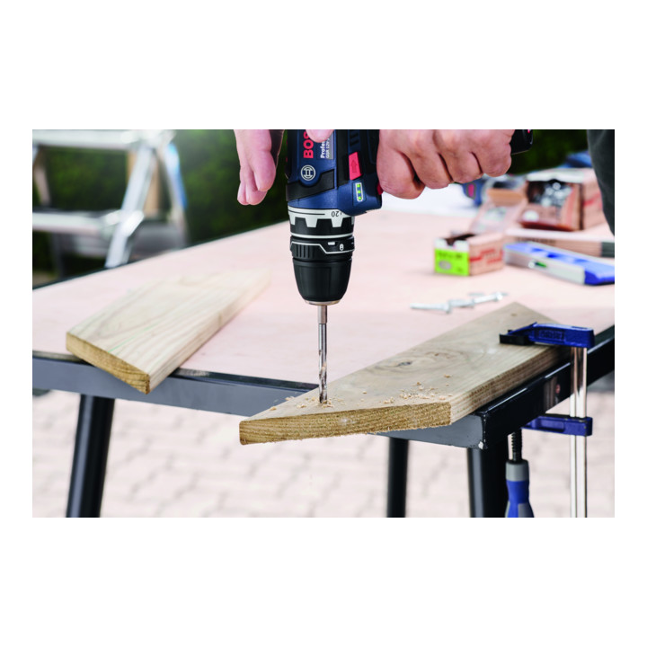 Bosch Professional 1/4 Zoll Sechskant Holzspiralbohrer set für Holz 7 tlg.