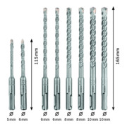 Bosch Professional Forets marteau SDS plus Set pour béton 8 pcs.-4