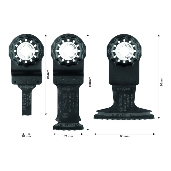 Bosch Professional Starlock invalzaagbladset voor hout en metaal 3 st.