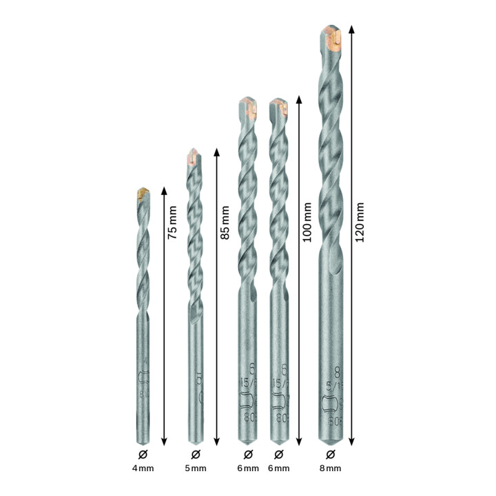 Bosch Profi-set betonboren voor beton 5 st.