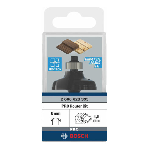 Bosch profielfrees A 8 mm R1 4,8 mm B 11 mm L 14,3 mm G 57 mm