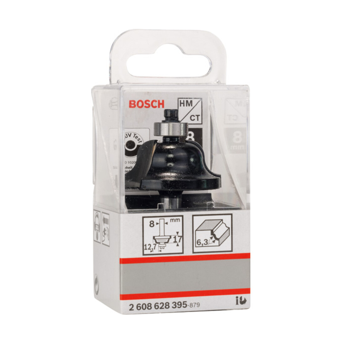 Bosch profielfrees B 8 mm R1 6,3 mm B 12,7 mm L 17 mm G 61 mm