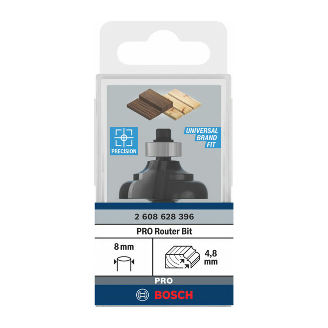 Bosch profielfrees C 8 mm R1 4,8 mm B 9,5 mm L 14 mm G 57 mm
