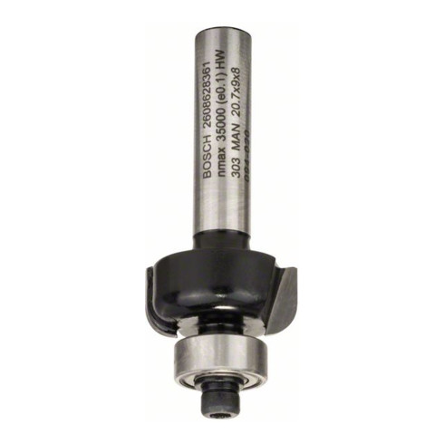 Bosch profielfrees E 8 mm R1 4 mm D 20,7 mm L 9 mm G 53 mm