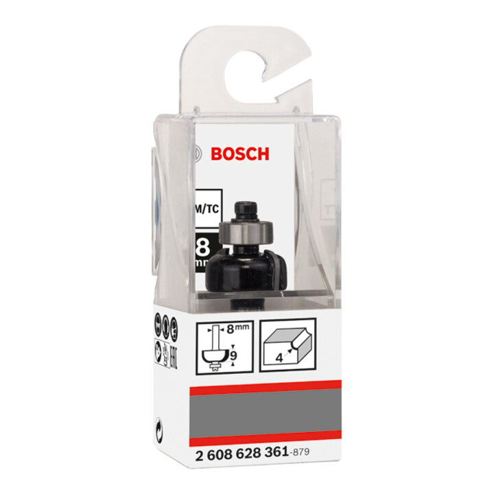 Bosch profielfrees E 8 mm R1 4 mm D 20,7 mm L 9 mm G 53 mm