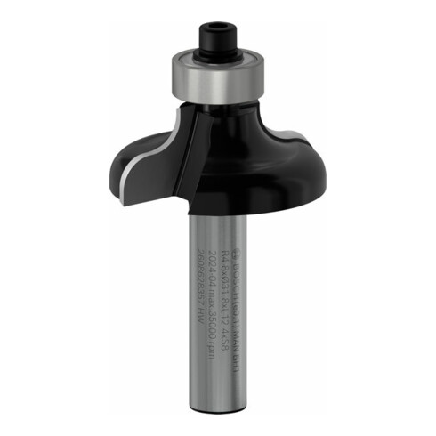 Bosch profielfrees G 8 mm R1 4,8 mm D 31,8 mm L 12,4 mm G 54 mm