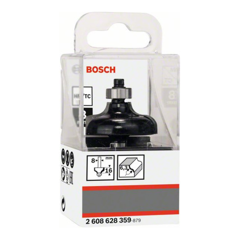 Bosch profielfrees G 8 mm R1 6,35 mm D 38 mm L 15,7 mm G 57 mm