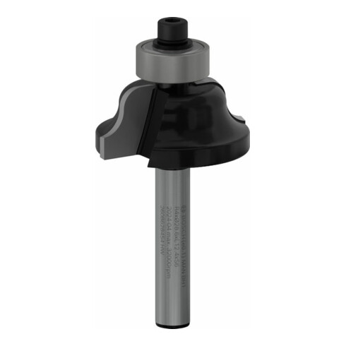 Bosch Profilfräser, 6 mm, R1 4 mm, D1 28,6 mm, B 8 mm, L 12,4 mm, G 54 mm