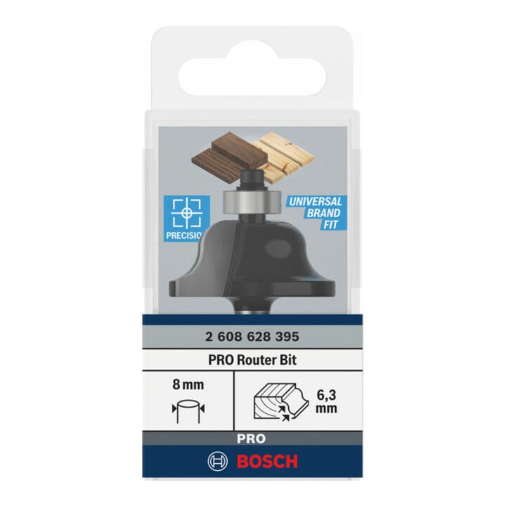 Bosch Profilfräser B 8 mm R1 6,3 mm B 12,7 mm L 17 mm G 61 mm