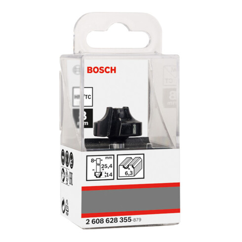 Bosch Profilfräser E 8 mm R1 6,3 mm D 25,4 mm L 14 mm G 46 mm