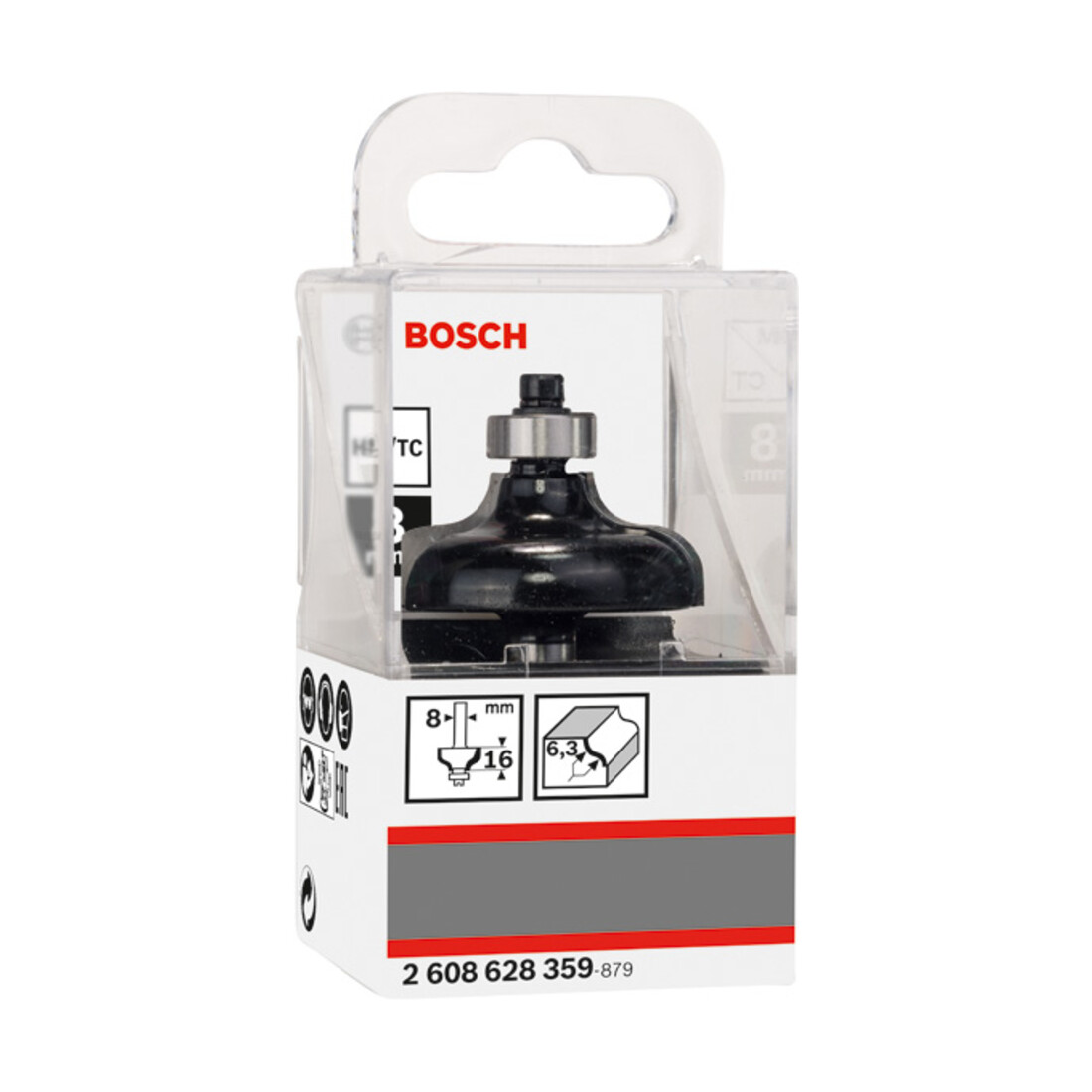 Bosch Profilfräser G 8 mm R1 6,35 mm D 38 mm L 15,7 mm G 57 mm