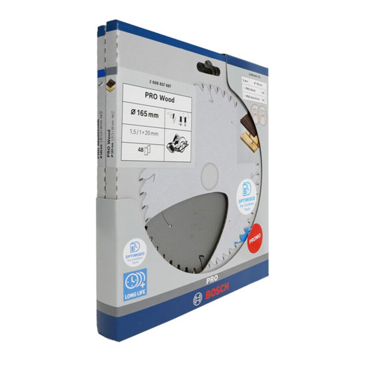 Bosch Promo 2-pack, 165 mm CL Pro Hout/Alu