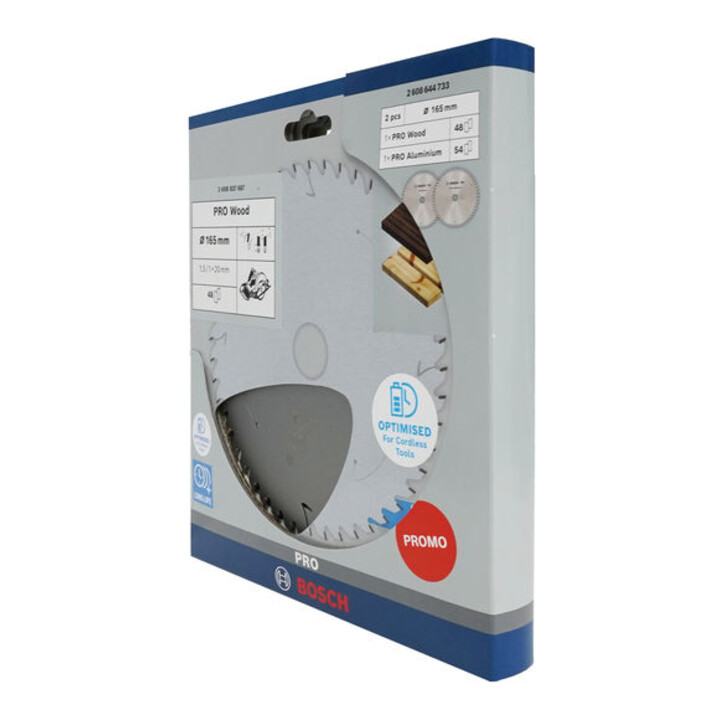 Bosch Promo 2-pack, 165 mm CL Pro Hout/Alu