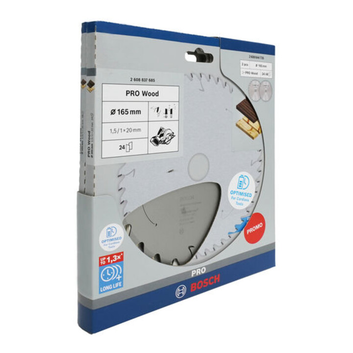 Bosch Promo 2-pack, 165 mm CL Pro Wood