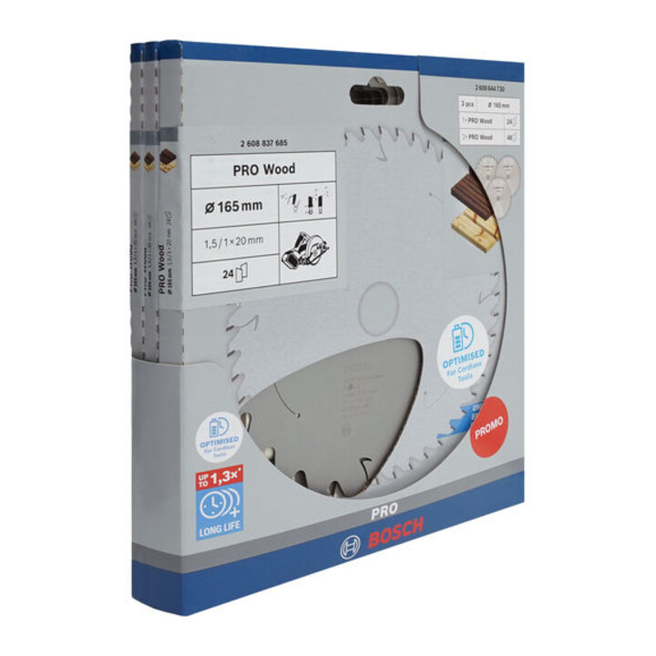Bosch Promo 3-pack, 165 mm CL Pro Wood