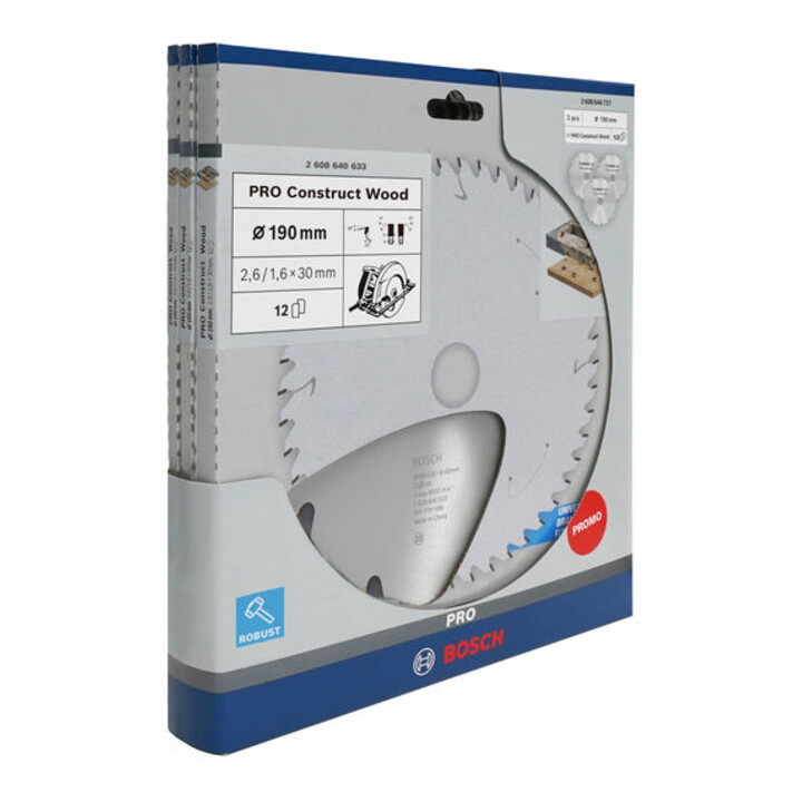 Bosch Promo 3-pack, 190 mm CW houtzaagbladen