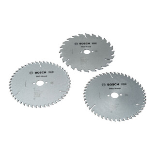 Bosch Promo Set 3 pezzi, disco da taglio Pro Wood 160 mm
