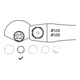 Bosch Protezione antitaglio per GWS 9-125, GWS 9-125 P, GWS 9-125 S Professional, 125mm-5