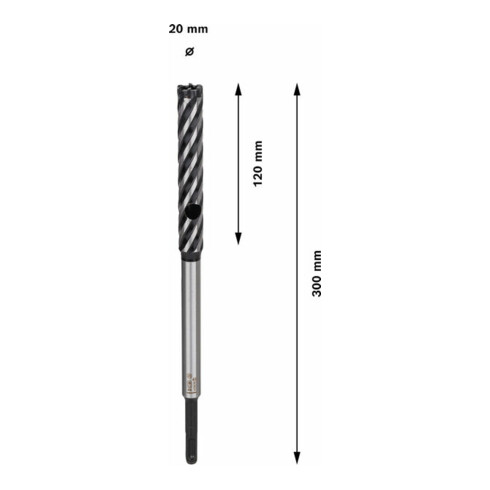 Bosch Punta a 4 taglienti Rebar Cutter SDS plus-15
