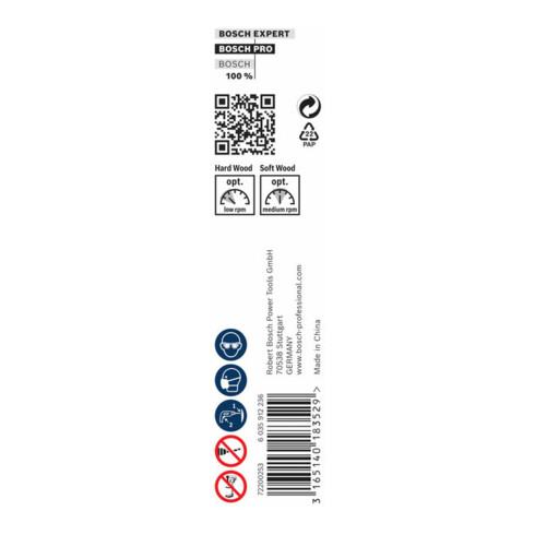 Bosch Punta a elica per legno esagono 14 x 385 x 450 mm d 11,1 mm
