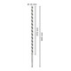 Bosch Punta a elica per legno esagono 16 x 470 x 600 mm d 11,1 mm-5