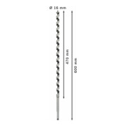 Bosch Punta a elica per legno esagono 16 x 470 x 600 mm d 11,1 mm-5