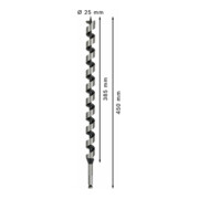 Bosch Punta a elica per legno esagono 25 x 385 x 450 mm d 11,1 mm-5