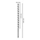 Bosch Punta a elica per legno esagono 8 x 170 x 235 mm d 6,35 mm-5