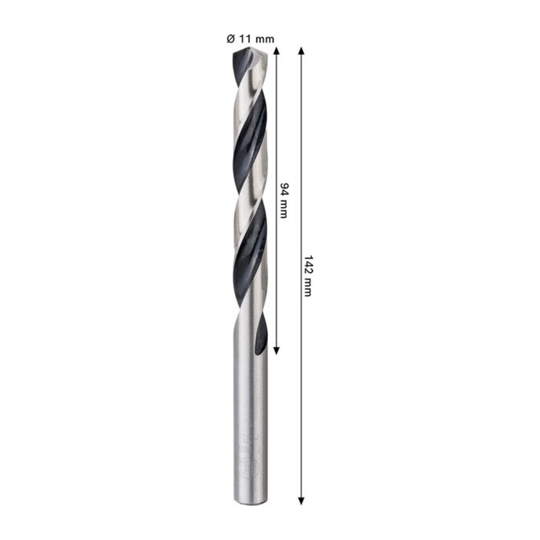 Bosch Punta a spirale HSS in metallo, 11 x 94 x 142 mm, gambo cilindrico