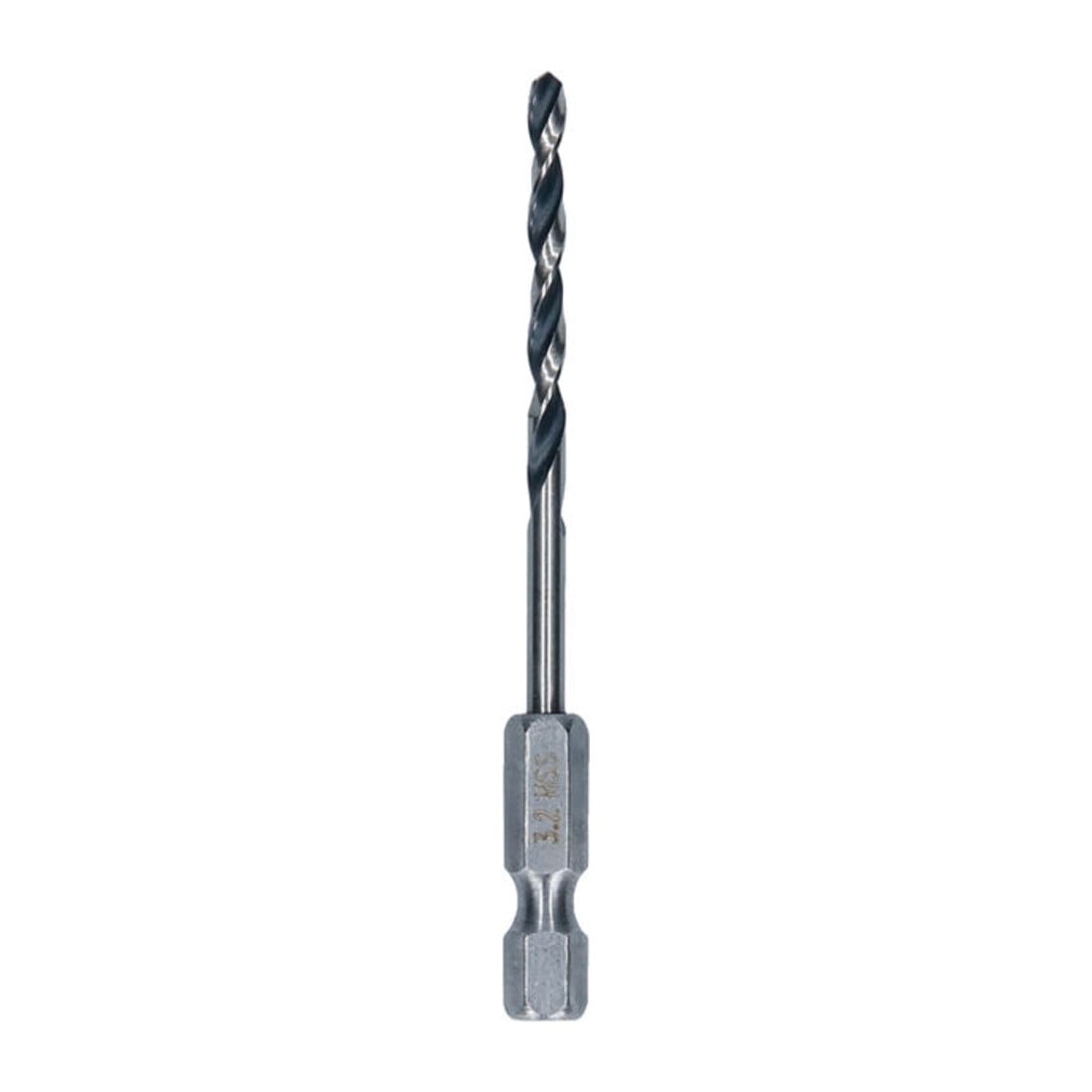 Bosch Punta a spirale HSS in metallo, 3,2 x 36 x 75 mm, gambo esagonale 1/4