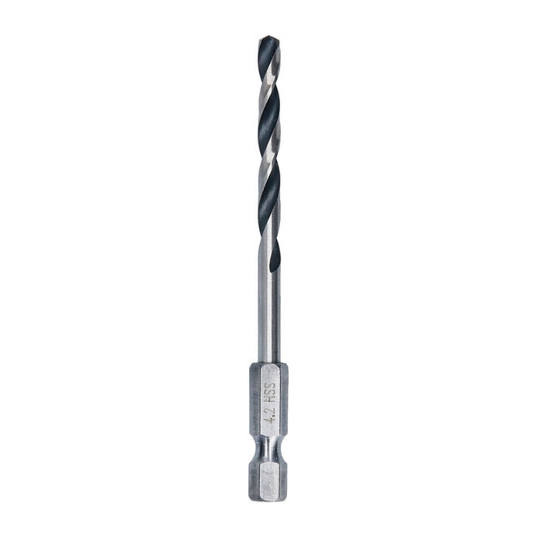 Bosch Punta a spirale HSS in metallo, 4,2 x 43 x 83 mm, gambo esagonale 1/4