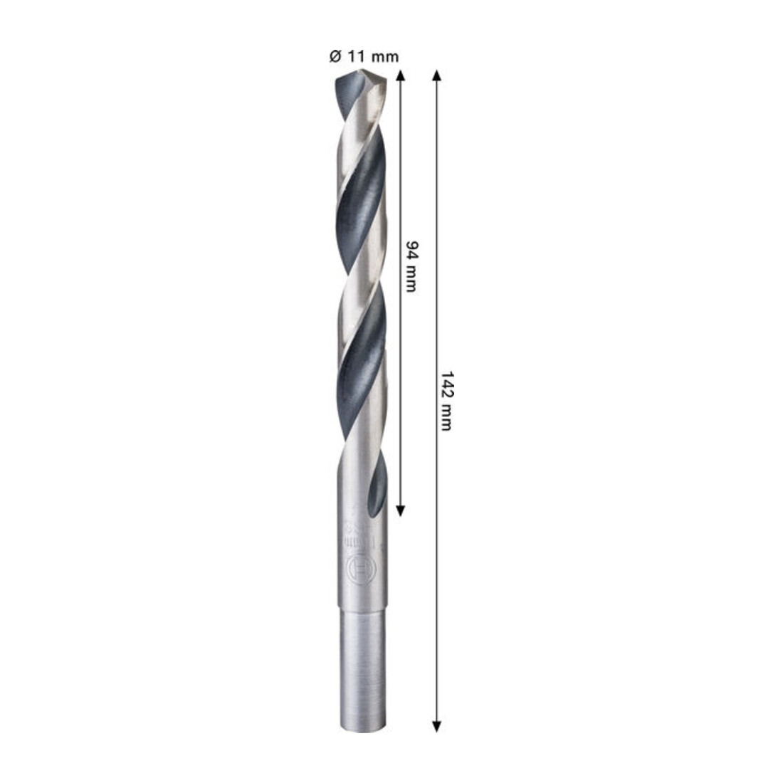 Bosch Punta a spirale in metallo HSS, 11 x 94 x 142 mm, gambo cilindrico ridotto