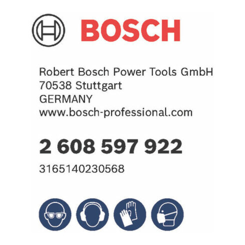 Bosch Punta di centraggio per corone corte a secco