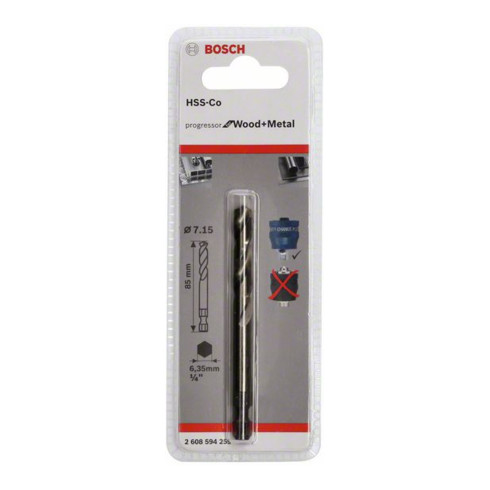 Bosch Punta di centraggio Plus HSS-Co 7,15mm