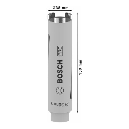 Bosch Punta diamantata a secco G 1/2" Best for Universal