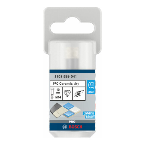 Bosch Punta diamantata Dry Speed per trapano a secco, 10x30mm